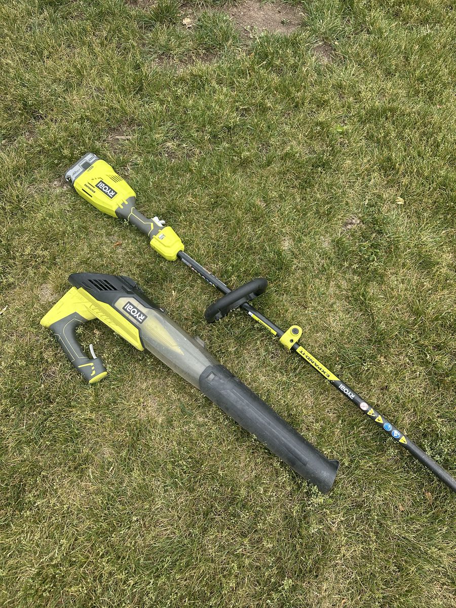 Ryobi cordless yard tool set