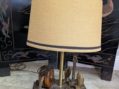 Vintage maritime nautical table lamp