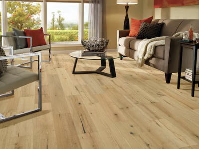 Bruce Golden Natural White Oak Wirebrushed Engineered Hardwood Flooring