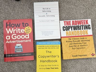 Copywriting/advertising books, like new