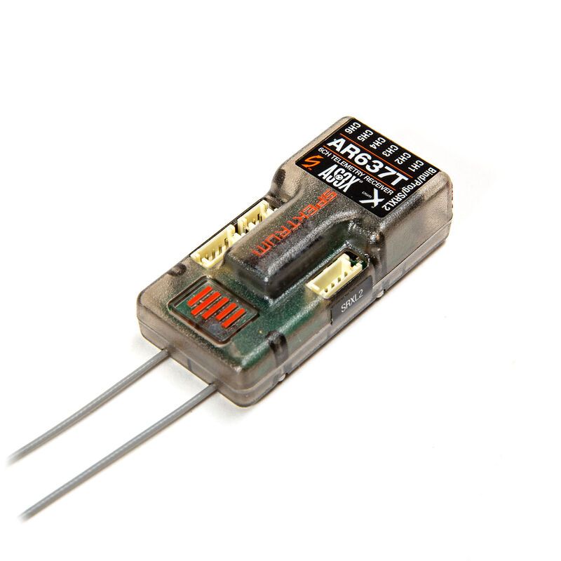 Spektrum AR637TA DSMX 6-Channel AS3X & SAFE Telemetry Receiver
