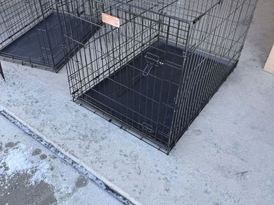 Large and Medium Metal Dog Crates