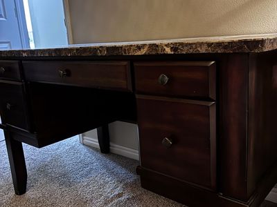 ~26.5”x50”x30.5” solid wood desk