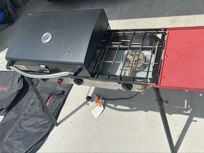 Camp chef 3 burner with grill box