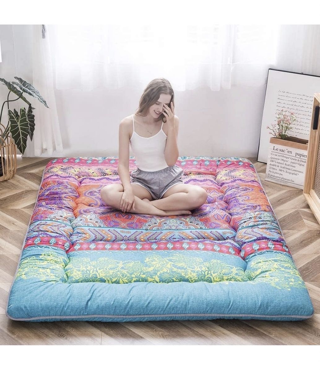 MAXYOYO Bohemian Retro Floor Mattress / Japanese Futon – Twin Size