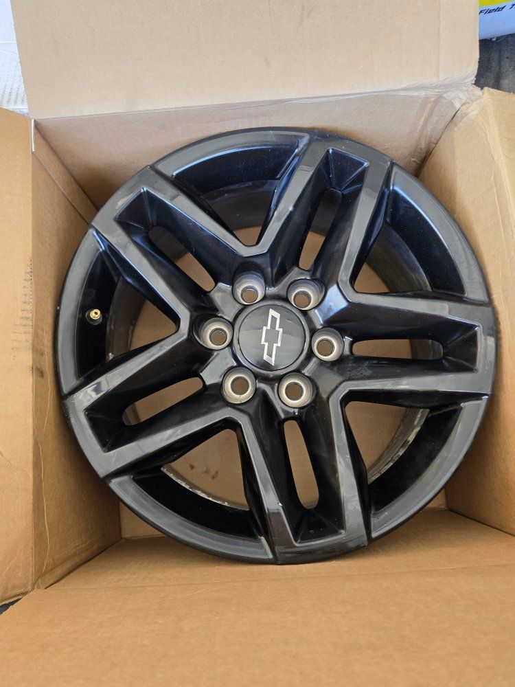 OEM Chevrolet Black 6-Lug Truck Wheel Rim