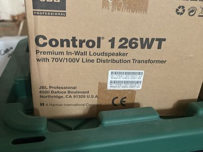 2 sets of 2, sold in sets only - JBL Control 126WT Premium In-Wall Loudspeaker with 70V/100V Line Distribution Transformer