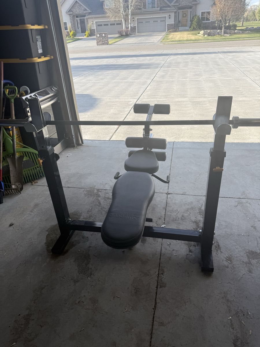 Powertek Workbench With 45 Pound Olympic Bar