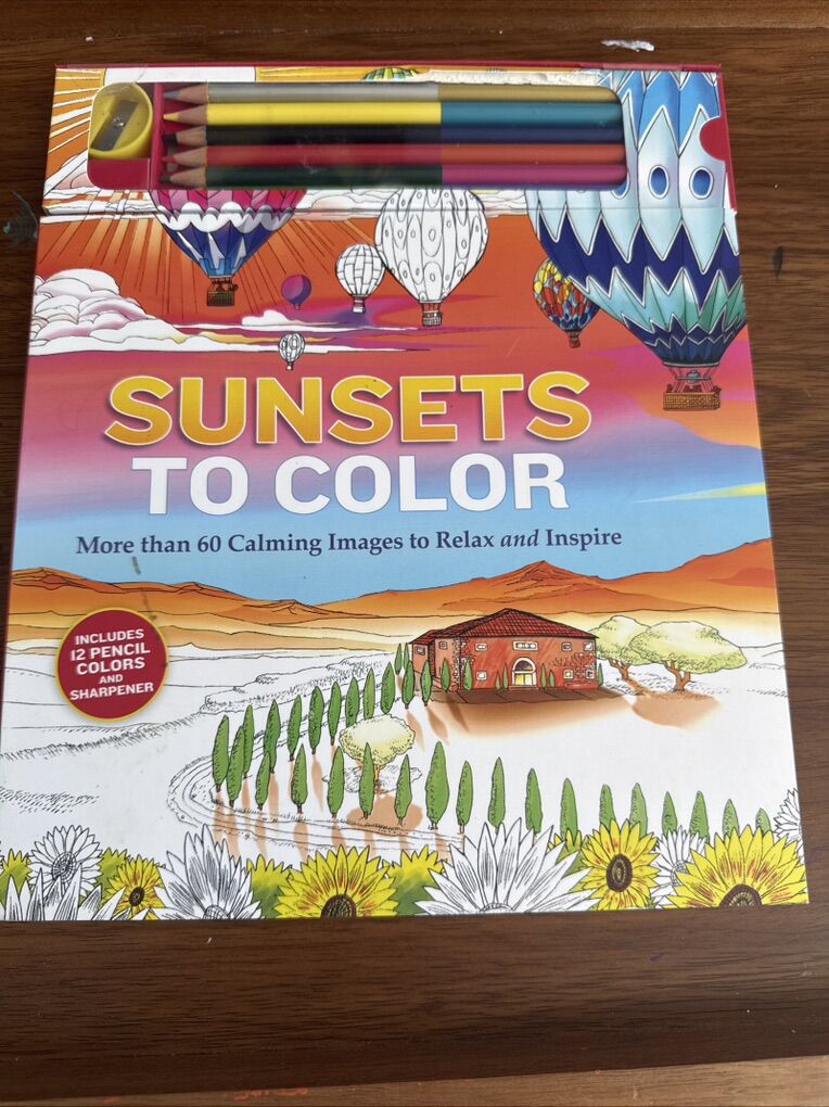 Sunsets To Color 60 Images To Relax and Inspire $4