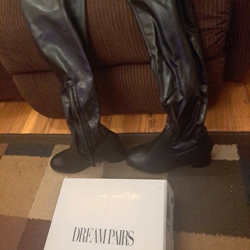 Brand new Dream Pairs black thigh high boots 