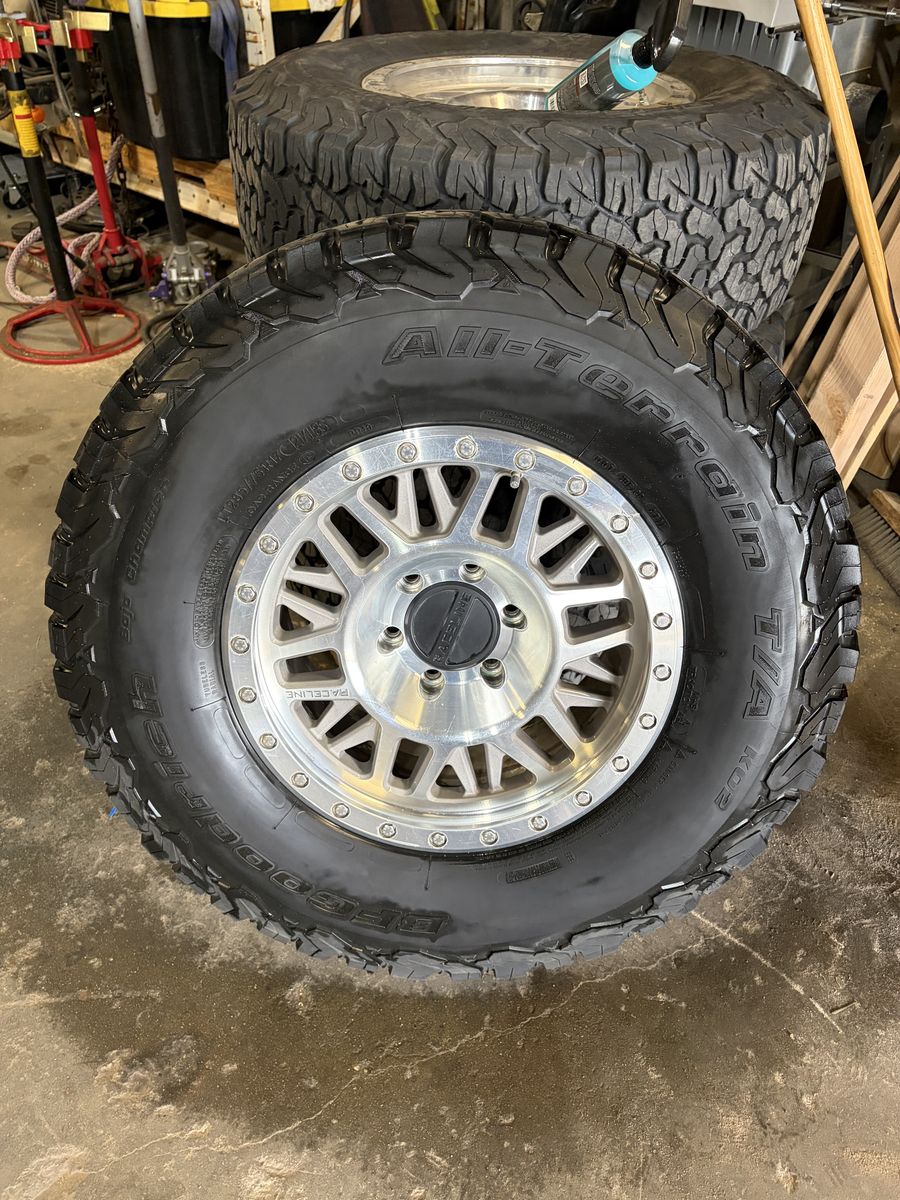 Raceline Ryno 17X8.5 +0 with BFGoodrich KO2 285/75 R17