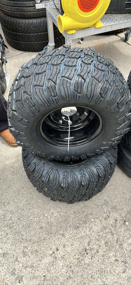 22X10-10 NEW OTP REAPER TURF PAIR OF TIRES W/WHEEL