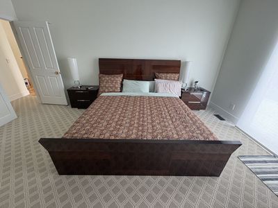 Italian Design Furniture King size Bed with King size bed and boxsprings $800 cash/venmo in Draper