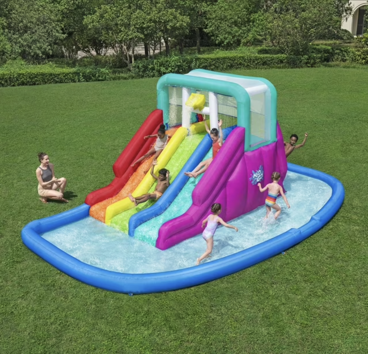 Triple Splash 8'9" Inflatable Water Park