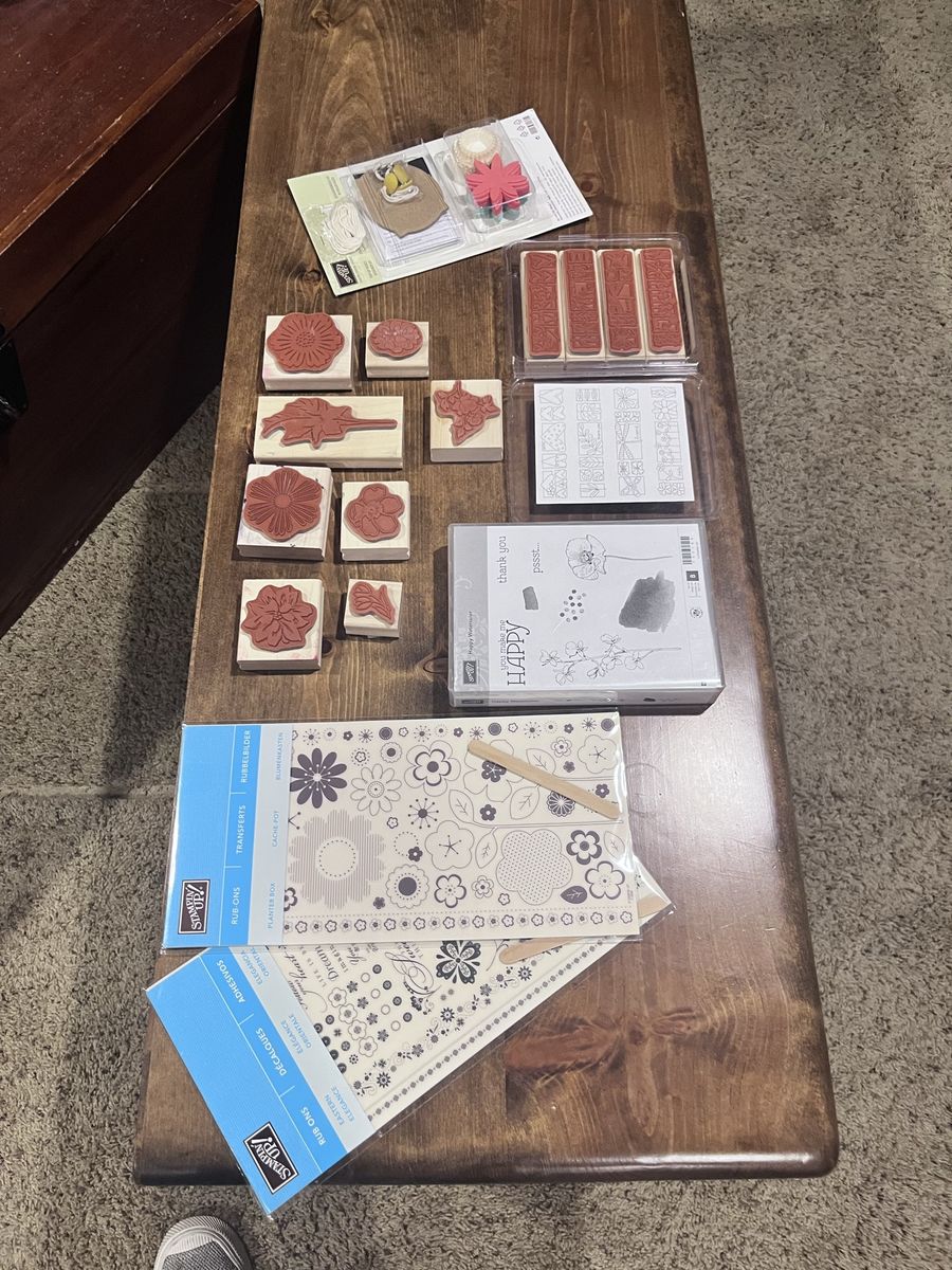 Stampin’ Up! Floral Rubber Stamp Set Bundle with Accessories 