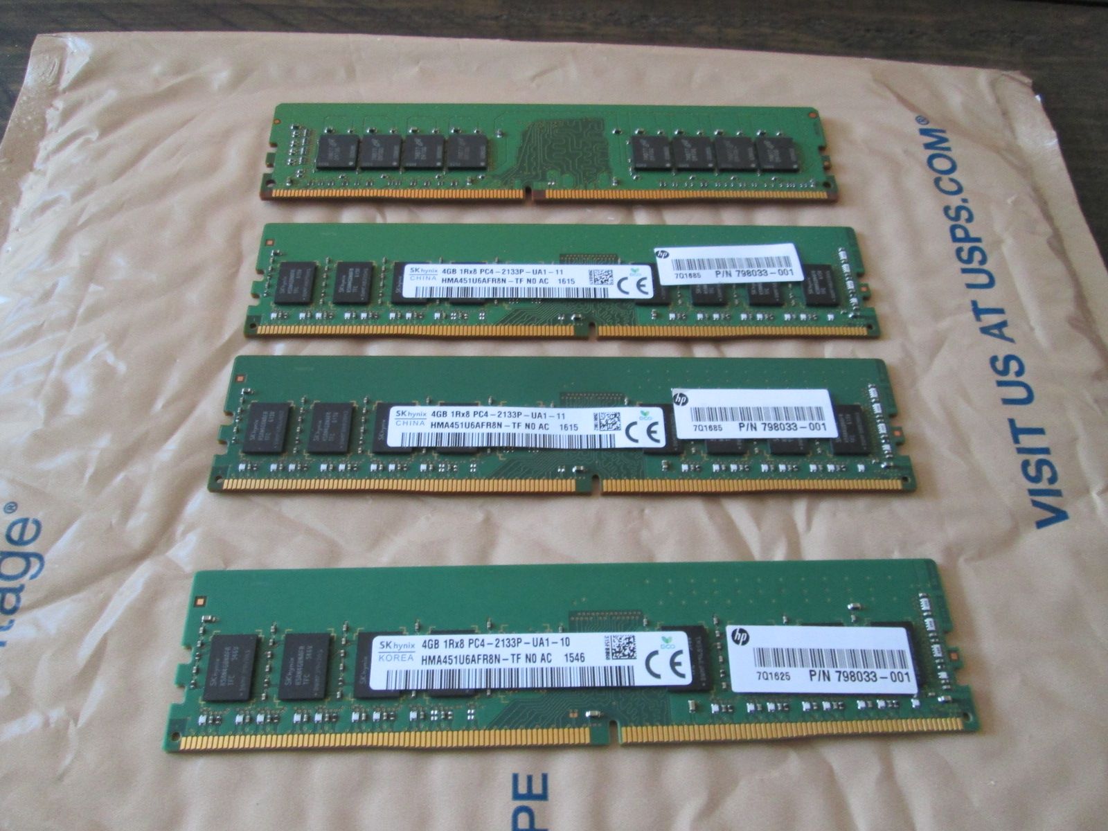 SK hynix 16GB (4x4GB) DDR4 RAM PC4-2133P Desktop Memory HMA451U6AFR8N-TF 1Rx8