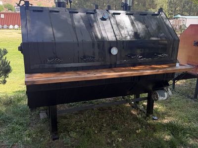 Custom rotisserie smoker