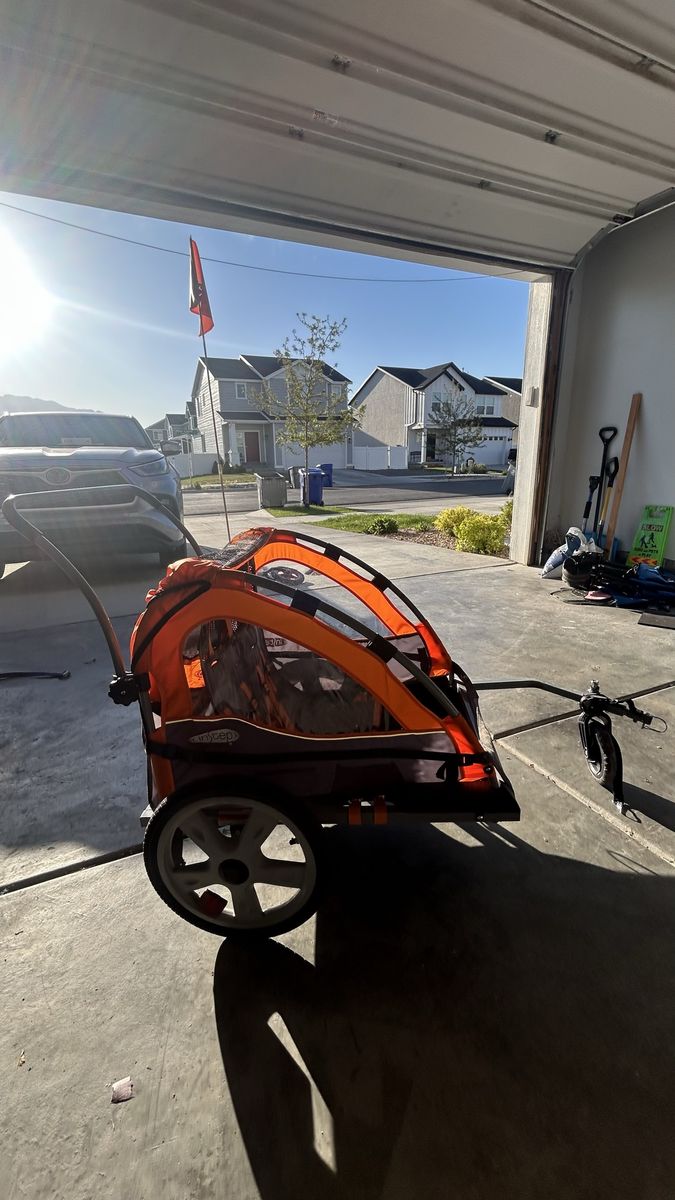 Double Kids Bike Trailer & Stroller – Ready for Summer