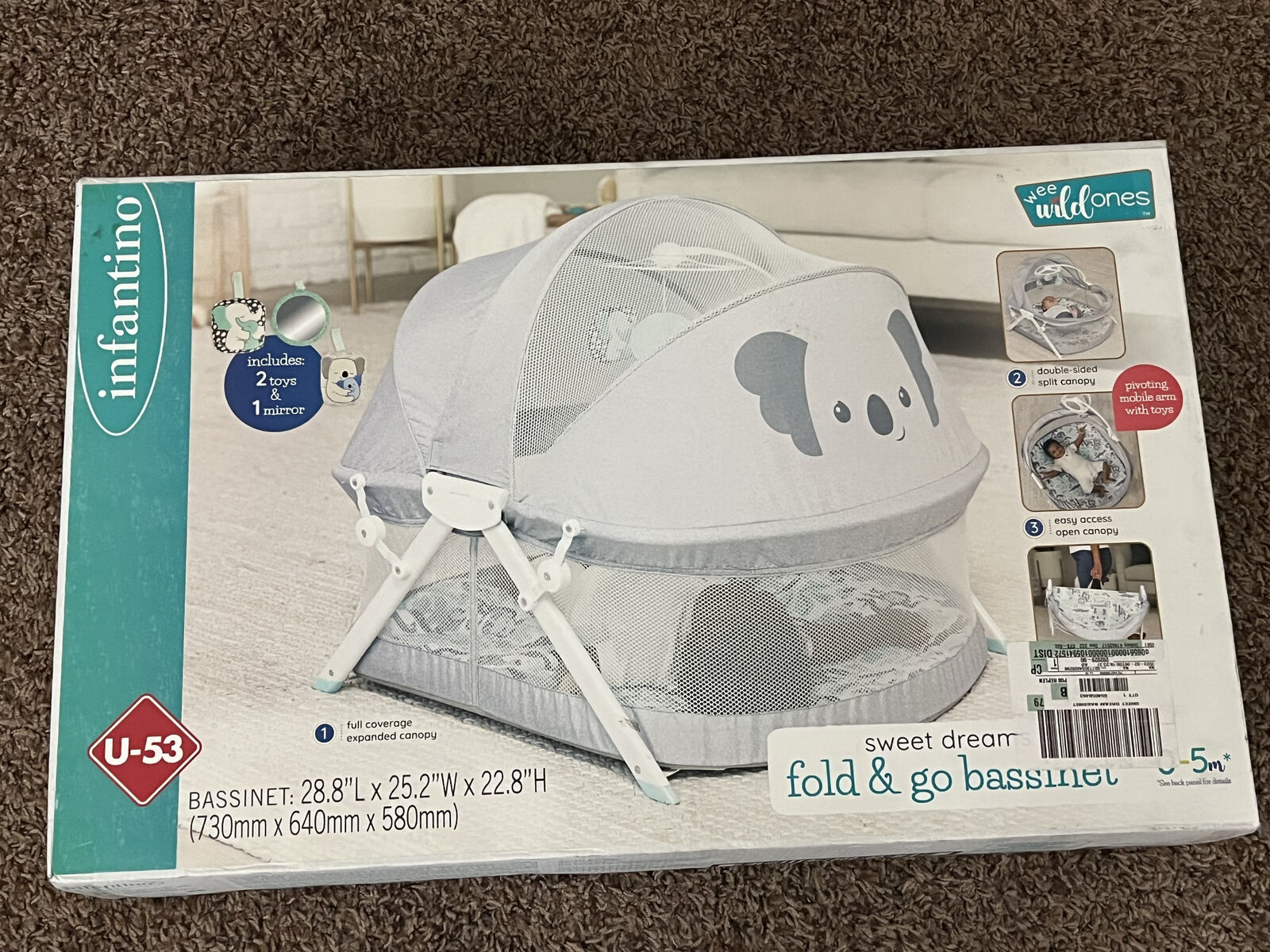 NEW: Infantino Fold & Go Bassinet