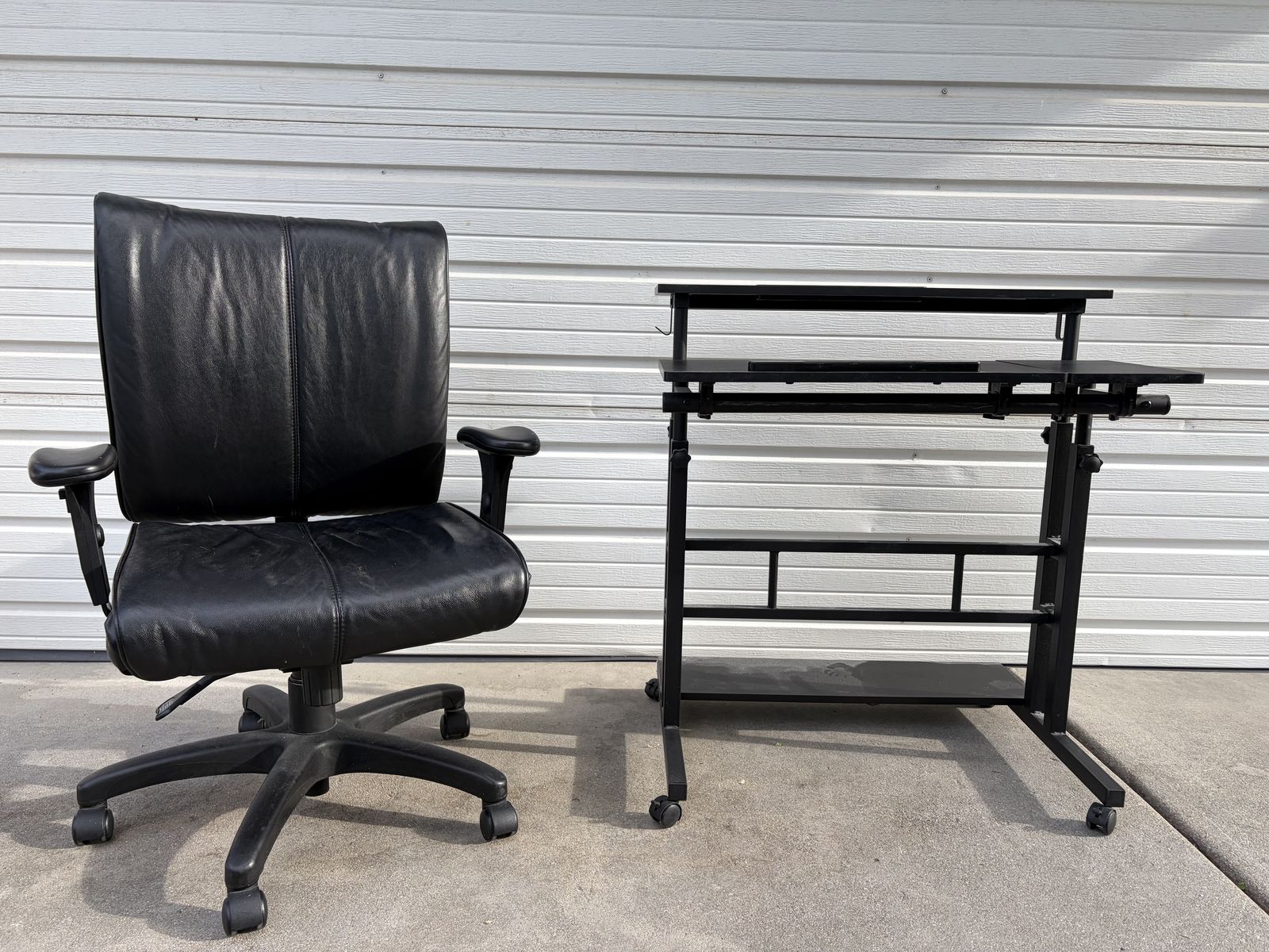 Computer desk and chair