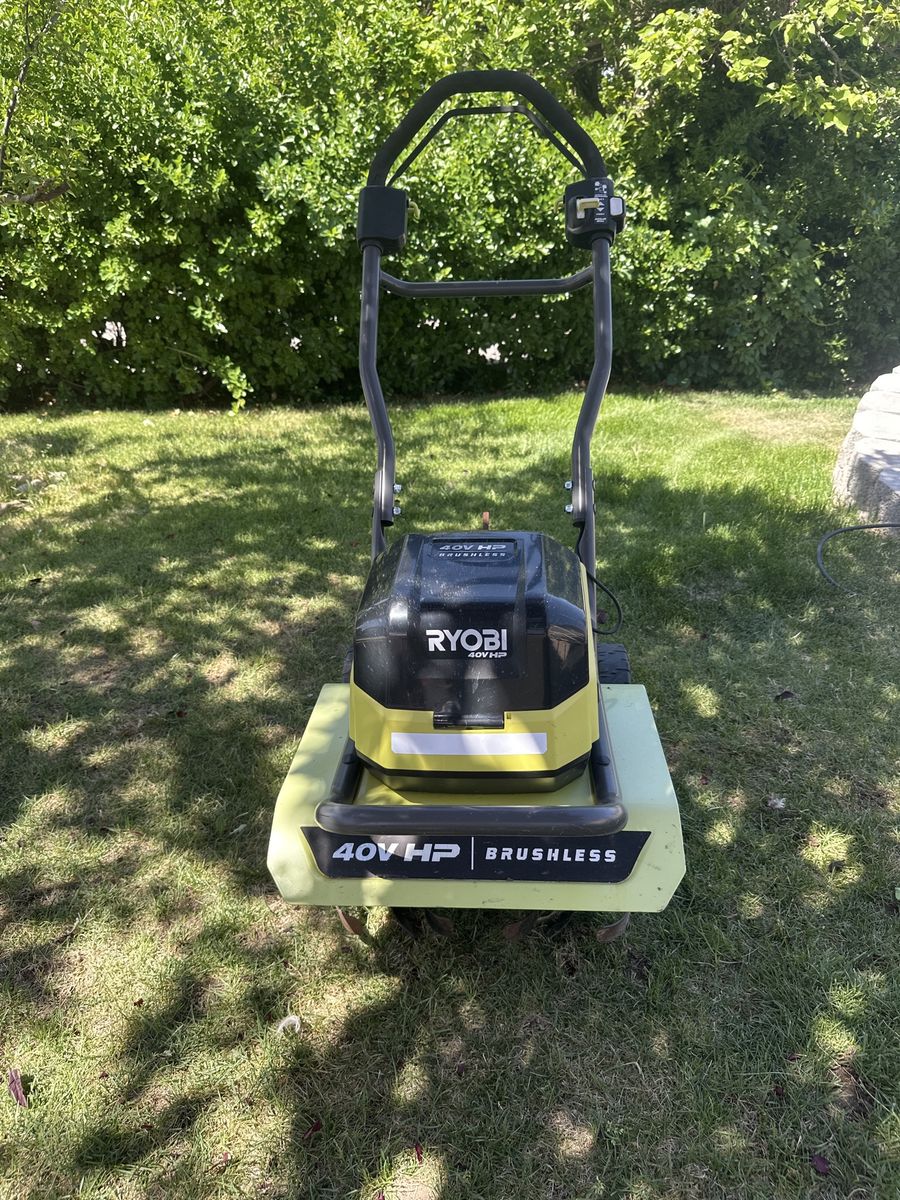 Ryobi 40V HP Brushless Electric Tiller/Cultivator - Cordless Garden Tool