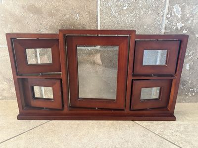 Rotating Wood Picture Frames On Stand