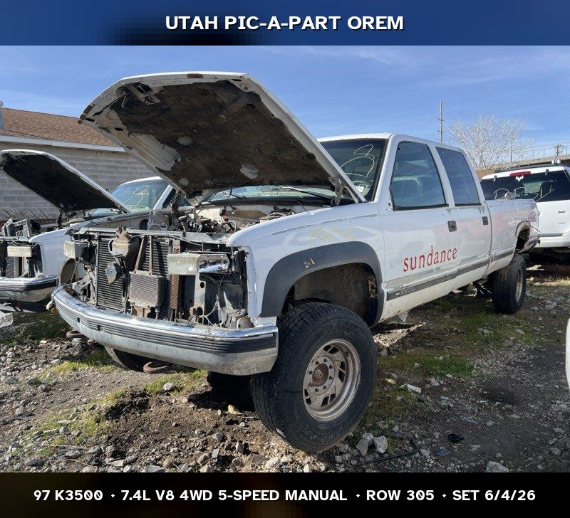 1997 Chevrolet K3500 Parts - UTPAP Orem