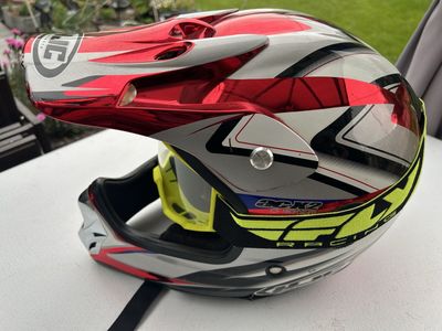HJC AC-X2 Fly Racing Off Road Riding Helmet Chromium ADULT MOTOCROSS Sz L - DOT Approved