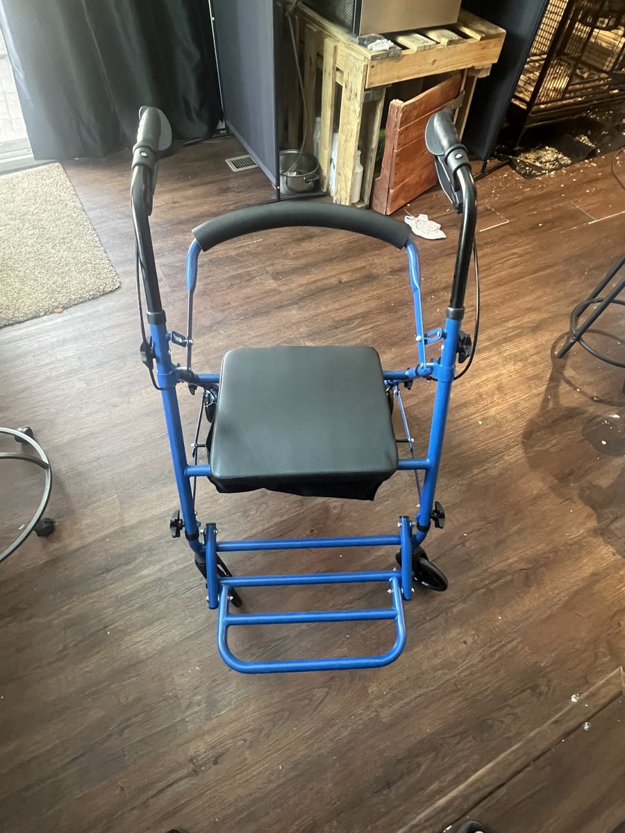 Blue Rolling Walker/ Rollator