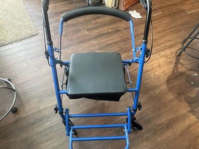 Blue Rolling Walker/ Rollator
