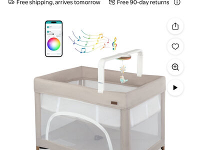 Brand New Evenflo Eris Playard With Bassinet