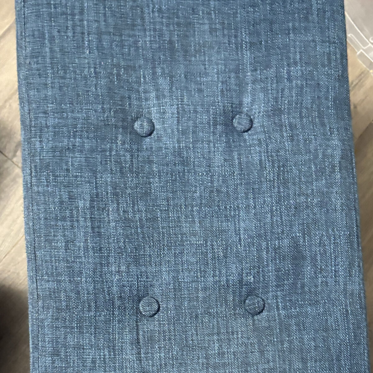 Fabric Covered Storage Bench