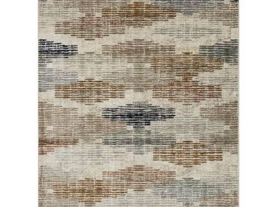 Large Abstract Area Rug - Geometric Pattern, Multi-color, 8x10