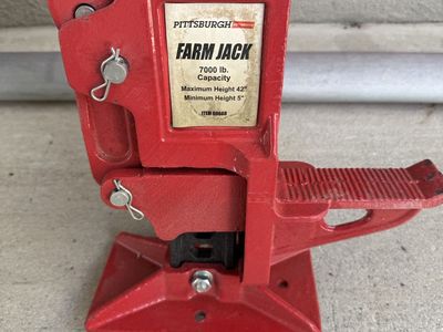 Pittsburgh Farm Jack 7000lb Capacity, 42" Max Height - Red High-Lift Utility Jack