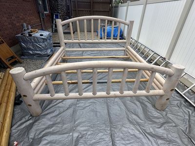 King Size Log Bed Frame