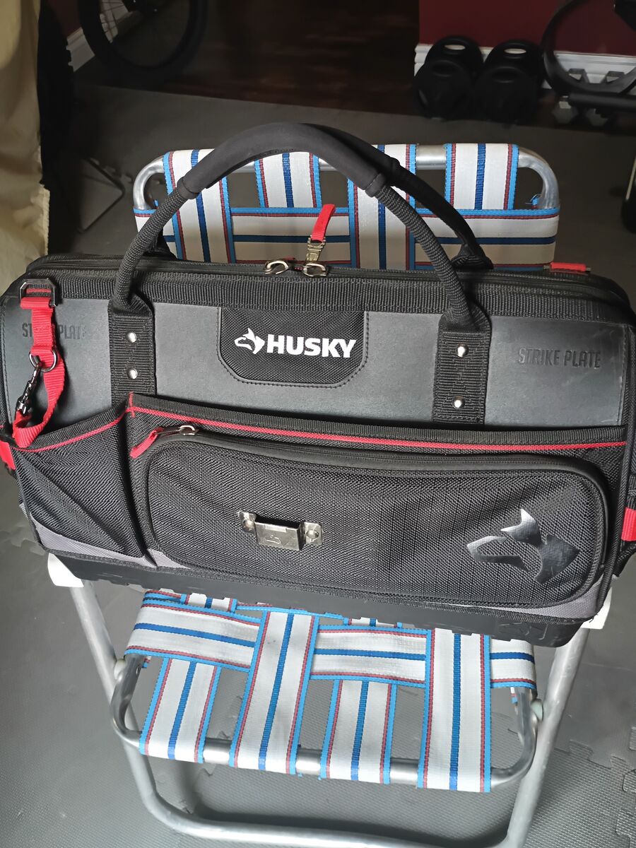 Husky Tools Large Toolbag Zipper Handles and Heavy Duty Shock Proof Casing