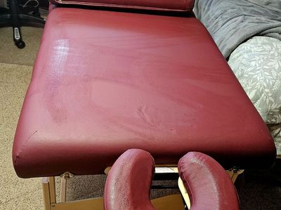 Custom Craftworks Athena Professional Massage Table - 30" Burgundy