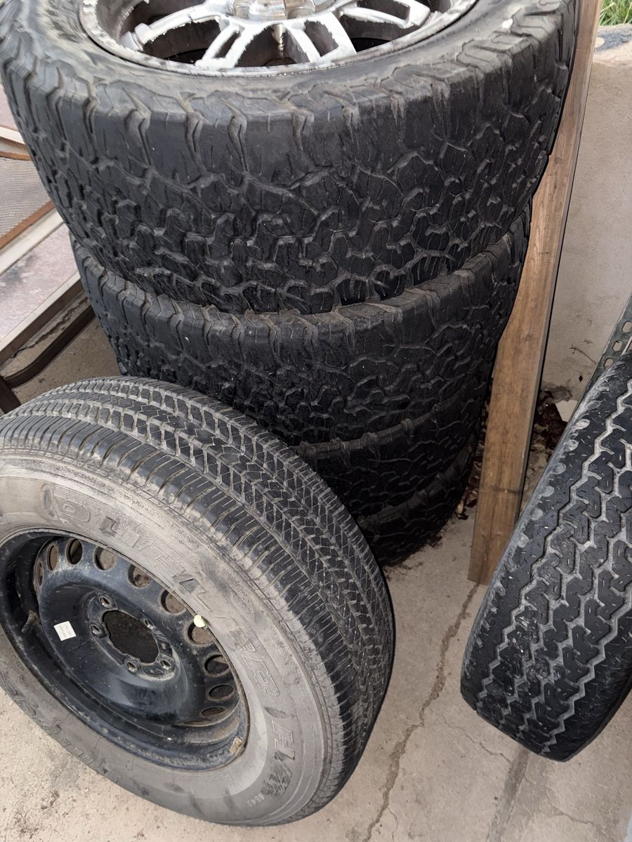 285/55R20 All-Terrain Tires and Wheels Set - 5x150 Bolt Pattern.