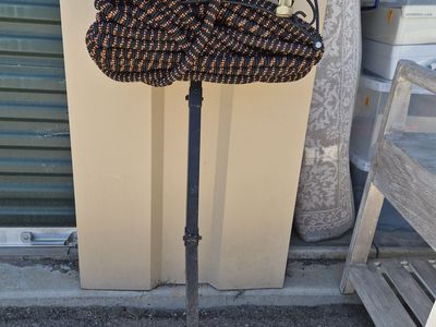 Heavy Duty Garden Hose with Decorative Metal Stand - Wrought Iron Style