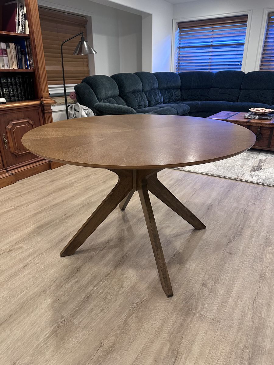 Midcentury Modern Wood Dining Table