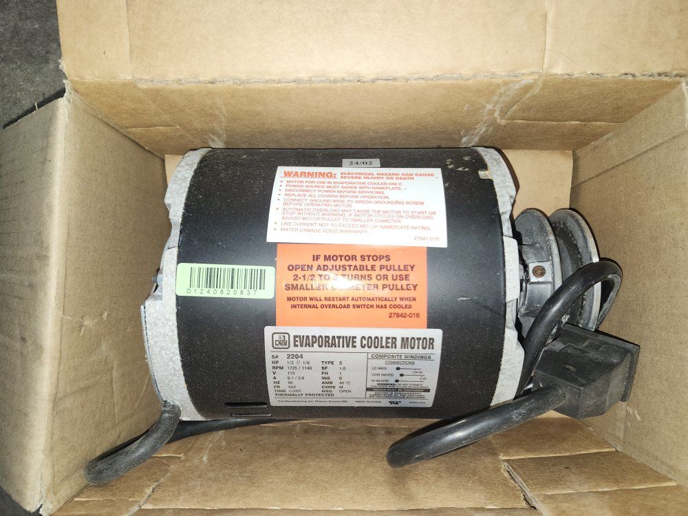 Dial Swamp cooler motor 1/2hp 2204