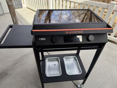 22" Electric Tabletop Griddle With Cart