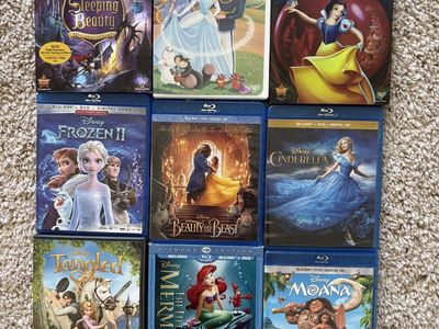 Disney Princess DVD and BluRay Discs