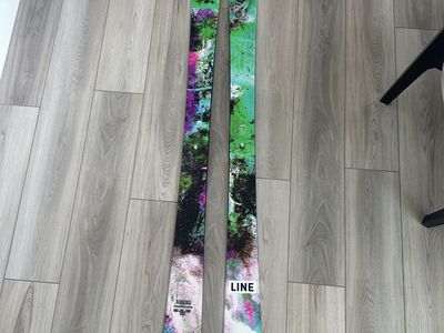 2025 LINE Pandora 92 Skis – 182cm (Flat / No Bindings / drilled once)