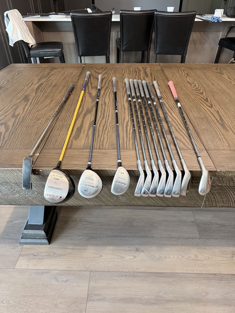 Used Golf Club Set with Bag - Putter, Drivers, Irons