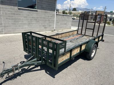 6 x 12 Single Axle Utility Trailer with Folding Rear Ramp