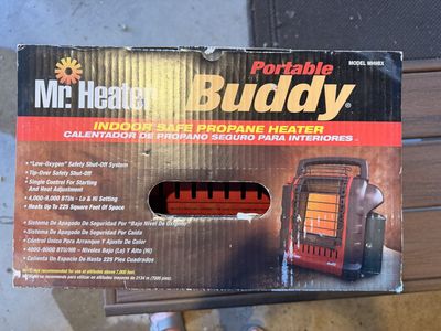 Mr. Heater Portable Buddy MH9BX Propane Heater - Indoor Safe, 4,000-9,000 BTU, 225 Sq Ft