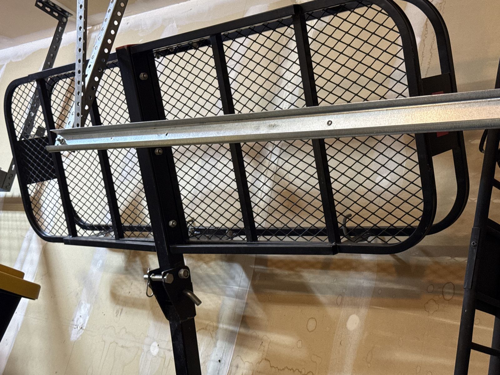 Hitch-Mount Cargo Carrier - Black Steel Mesh - Heavy Duty