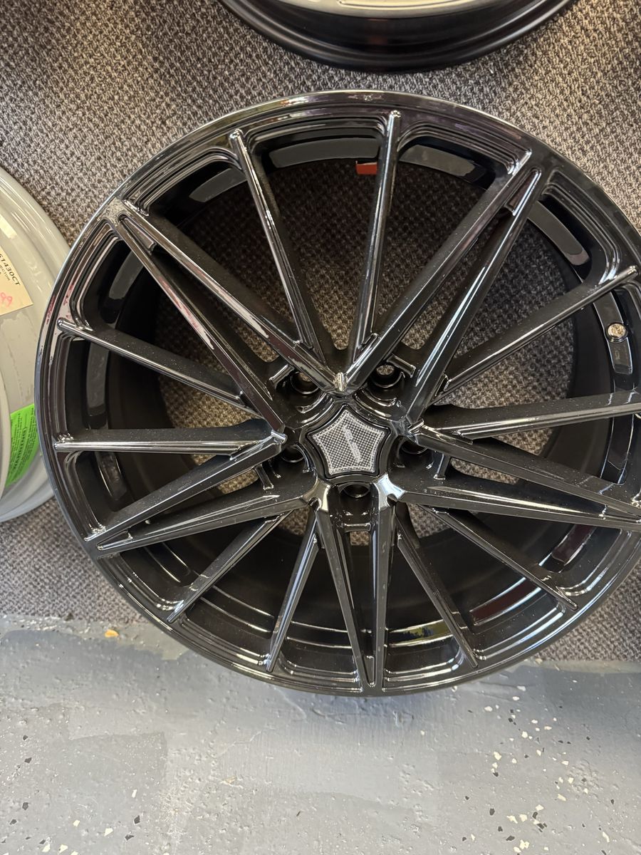 BRAND NEW SET OF 4 WHEELS Type 608 Black 18x8 Car Wheel - 5-Hole, 114.3 PCD, 38 Offset