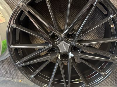 BRAND NEW SET OF 4 WHEELS Type 608 Black 18x8 Car Wheel - 5-Hole, 114.3 PCD, 38 Offset